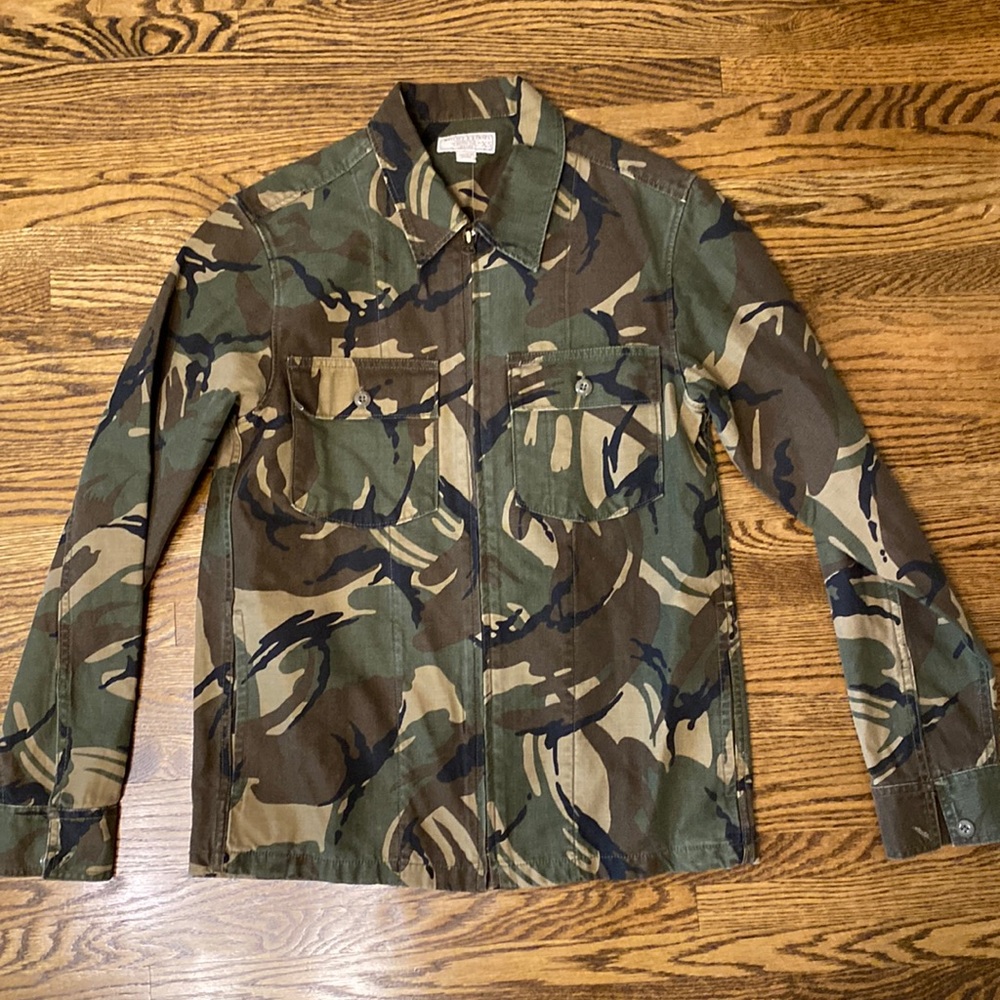 J. Crew x Wallace and Barnes Camo Zip Shirt Jacket Size XS